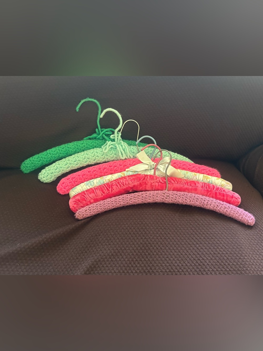 Antique Crochet/Velvet/Fabric Hangers